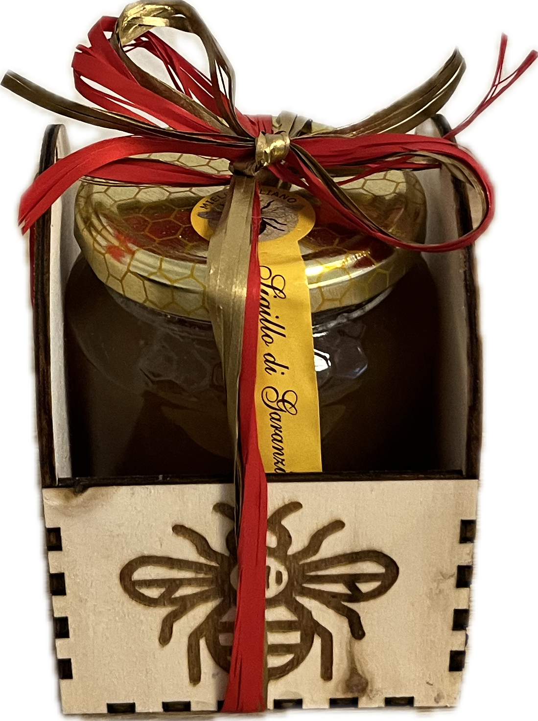 ⭐ Confezione regalo in legno – 1 miele da 500 g a scelta
